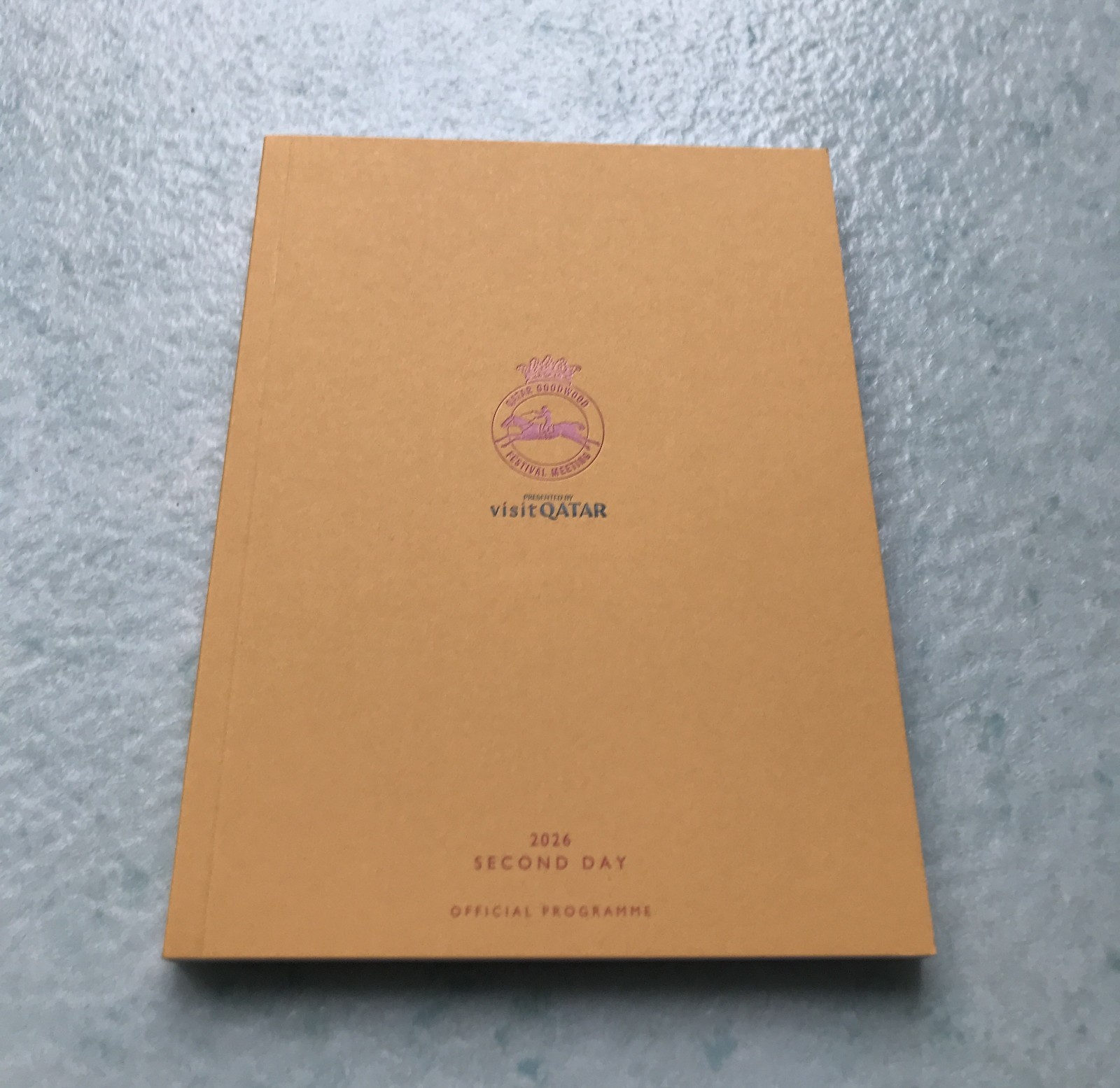 QATAR GLORIOUS GOODWOOD FESTIVAL 2026 DAY 2 RACE CARD - MINT - BOW ECHO