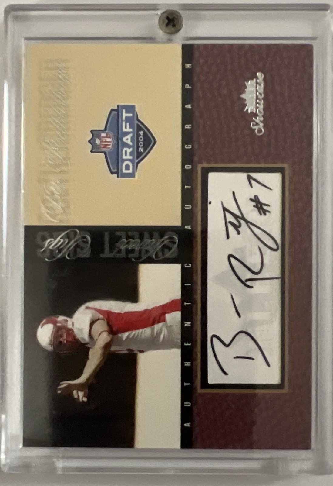 2004 Fleer Showcase - Sweet Sigs Ben Roethlisberger #SSA-BR Silver /270 (AU, RC)