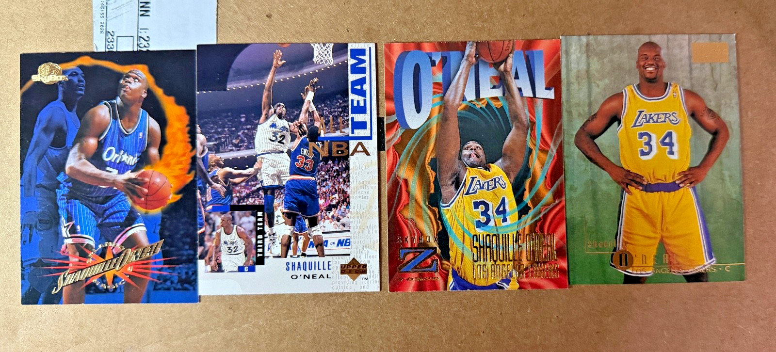 Shaquille O'Neal Orlando Magic Insert Card Lot - 4 Cards NBA Basketball Shaq Shaquille O'Neal Orlando Magic Insert Card Lot - 4 Cards NBA Basketball Shaq