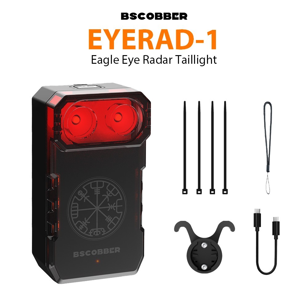 BSCOBBER Bike Radar Tail Light,Waterproof,USB Rechargeable