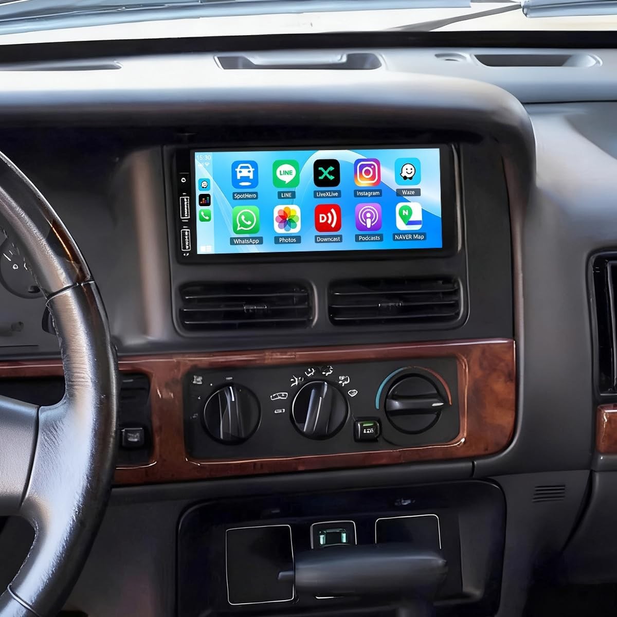 Android 15.0 For 1993-98 Jeep Grand Cherokee ZJ Radio GPS WIFI Wireless Carplay