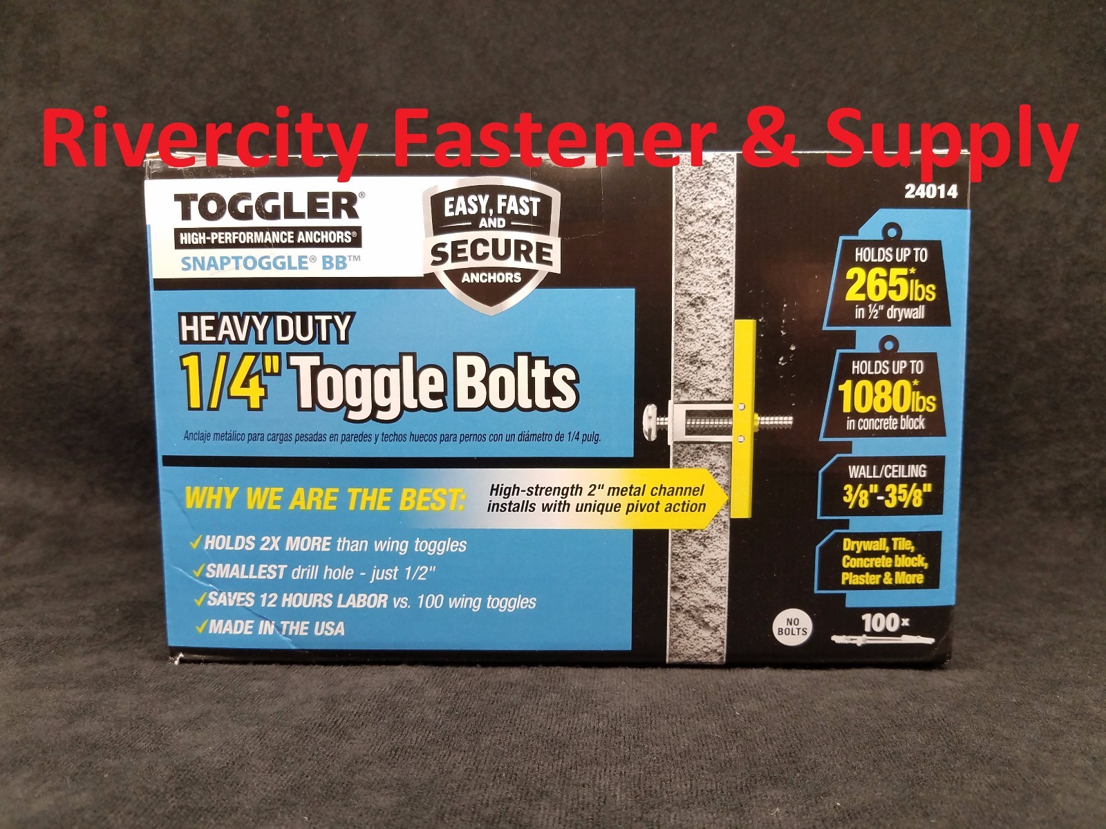 (100) Toggler Snap Toggle BB  1/4\
