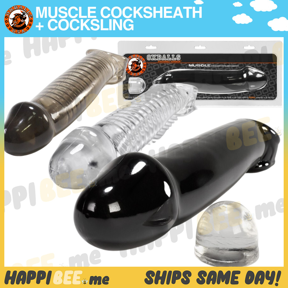 OXBALLS MUSCLE Penis Sleeve🍯COCKSLING + COCKSHEATH Extension Ball Stetcher Ring