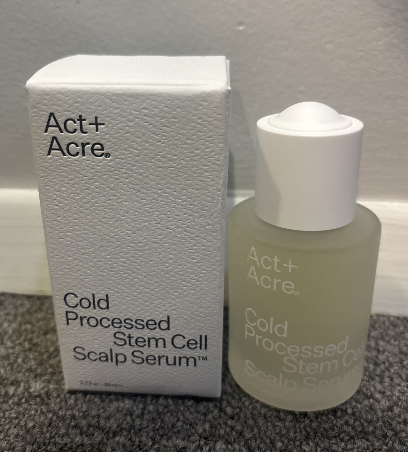 HUGE ACT + ACRE COLD PROCESSED STEM CELL SCALP SERUM 2.2 OZ NEW IN BOX HUGE ACT + ACRE COLD PROCESSED STEM CELL SCALP SERUM 2.2 OZ NEW IN BOX