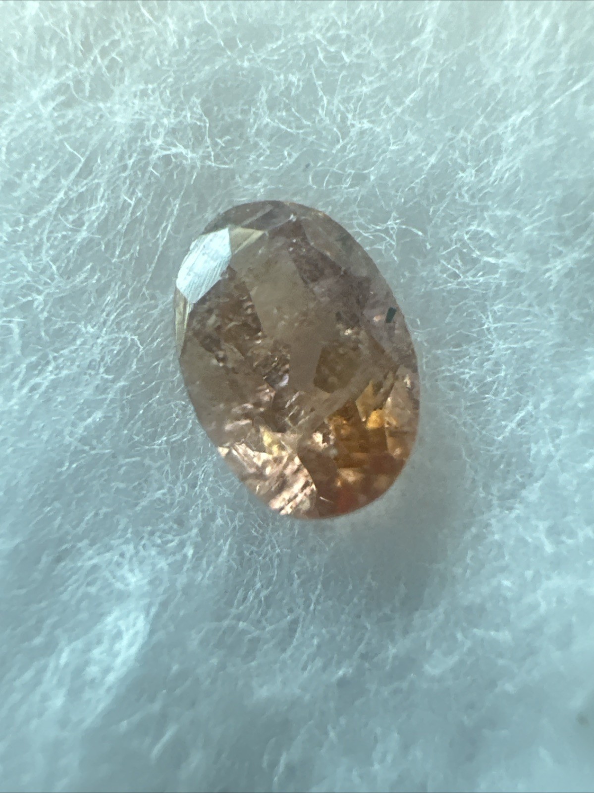 Imperial Topaz Faceted Gemstone - Oval Cut 0.35 Carat - 5.5mm x 4mm, Untreated Imperial Topaz Faceted Gemstone - Oval Cut 0.35 Carat - 5.5mm x 4mm, Untreated