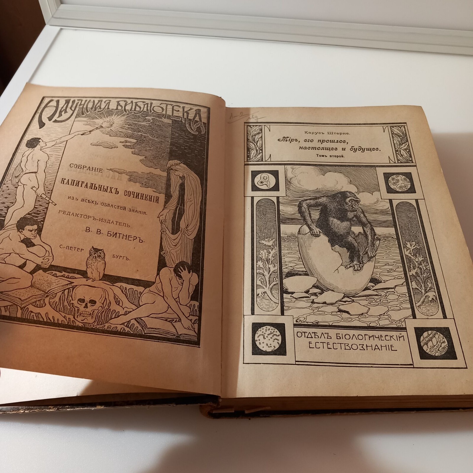 Imperial Russian Biology Book  1910, 483 pages