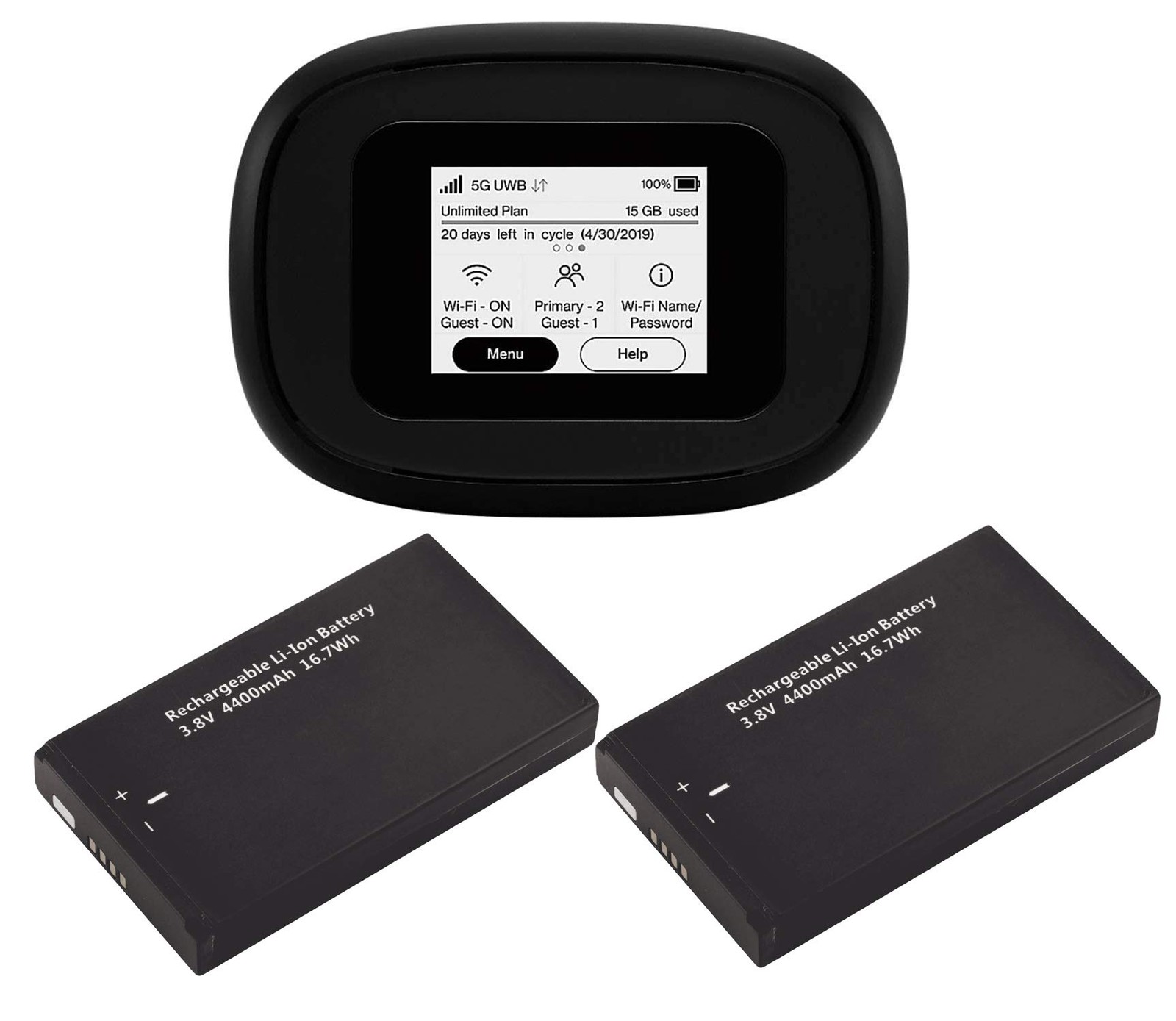 Bundle | Inseego Verizon 5G and 4G LTE MiFi M1000 Hotspot Bundled with 2 Batt... Bundle | Inseego Verizon 5G and 4G LTE MiFi M1000 Hotspot Bundled with 2 Batt...