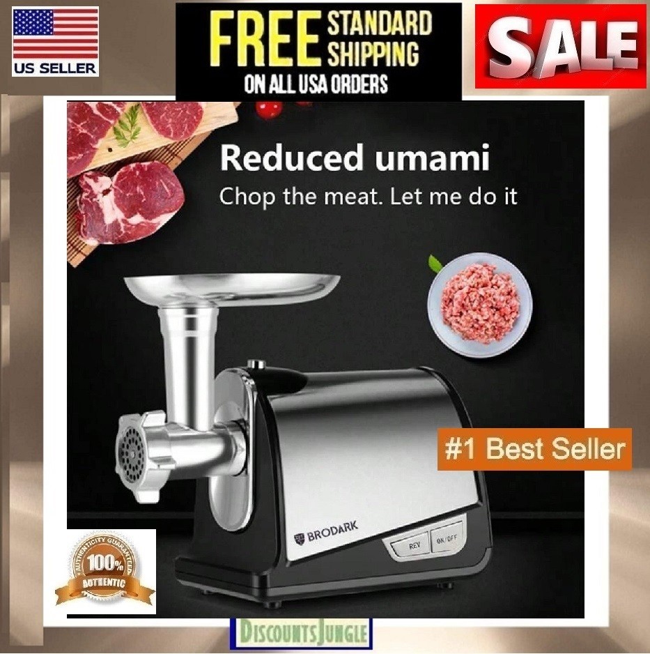 Meat Grinder Electric Heavy Duty Stainless Steel Meat Mincer &3 Grinding Plates Meat Grinder Electric Heavy Duty Stainless Steel Meat Mincer &3 Grinding Plates