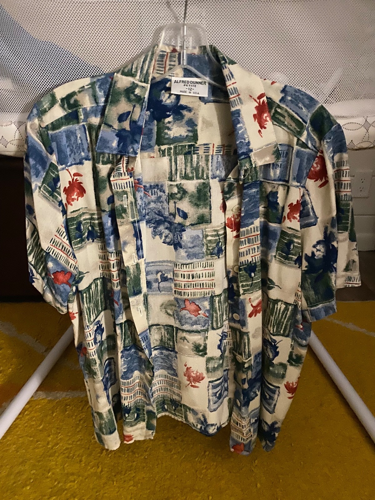 vintage printed short sleeve button up nautical shirt vintage printed short sleeve button up nautical shirt