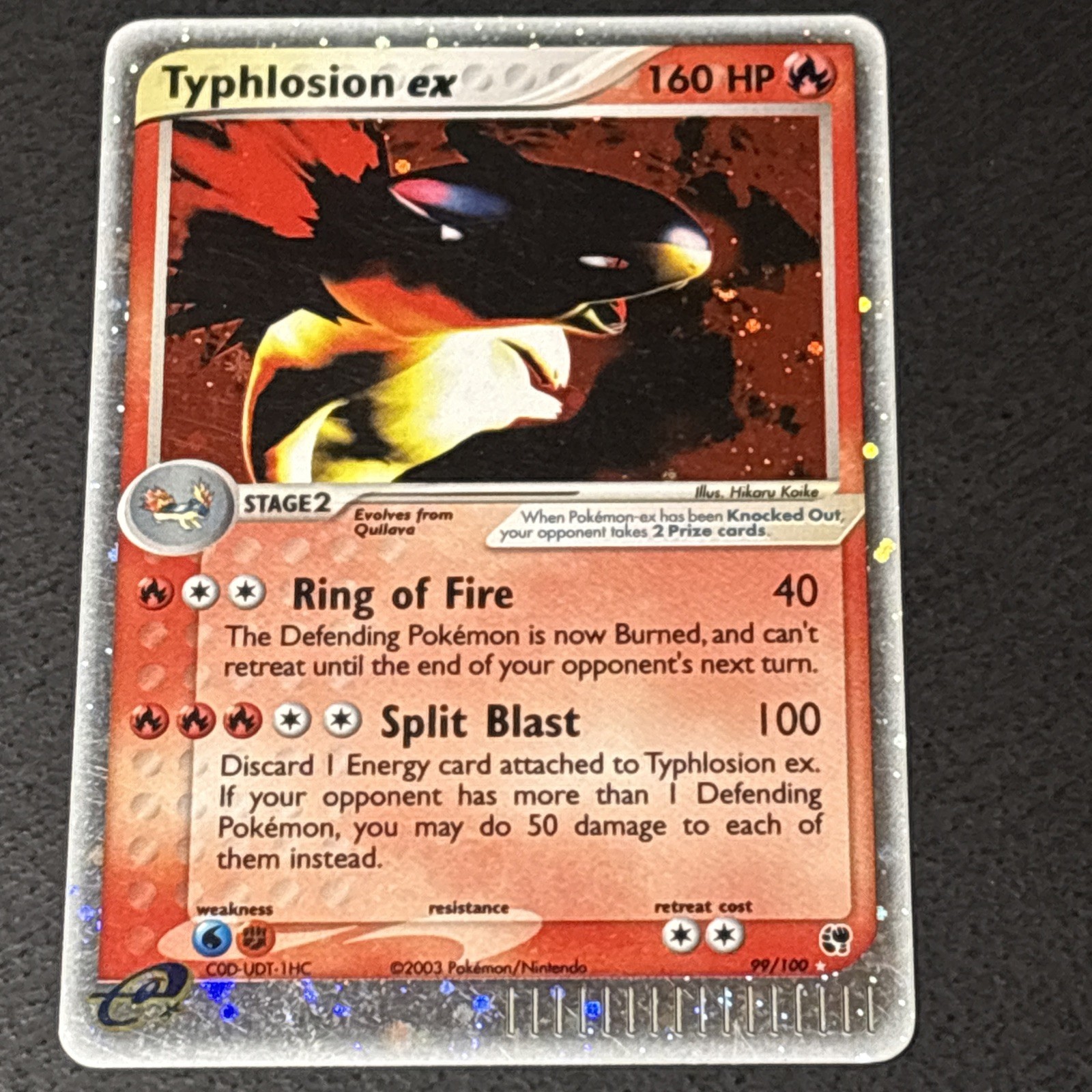 Typhlosion ex 99/100 Holo EX Rare Sandstorm Pokemon MP Typhlosion ex 99/100 Holo EX Rare Sandstorm Pokemon MP