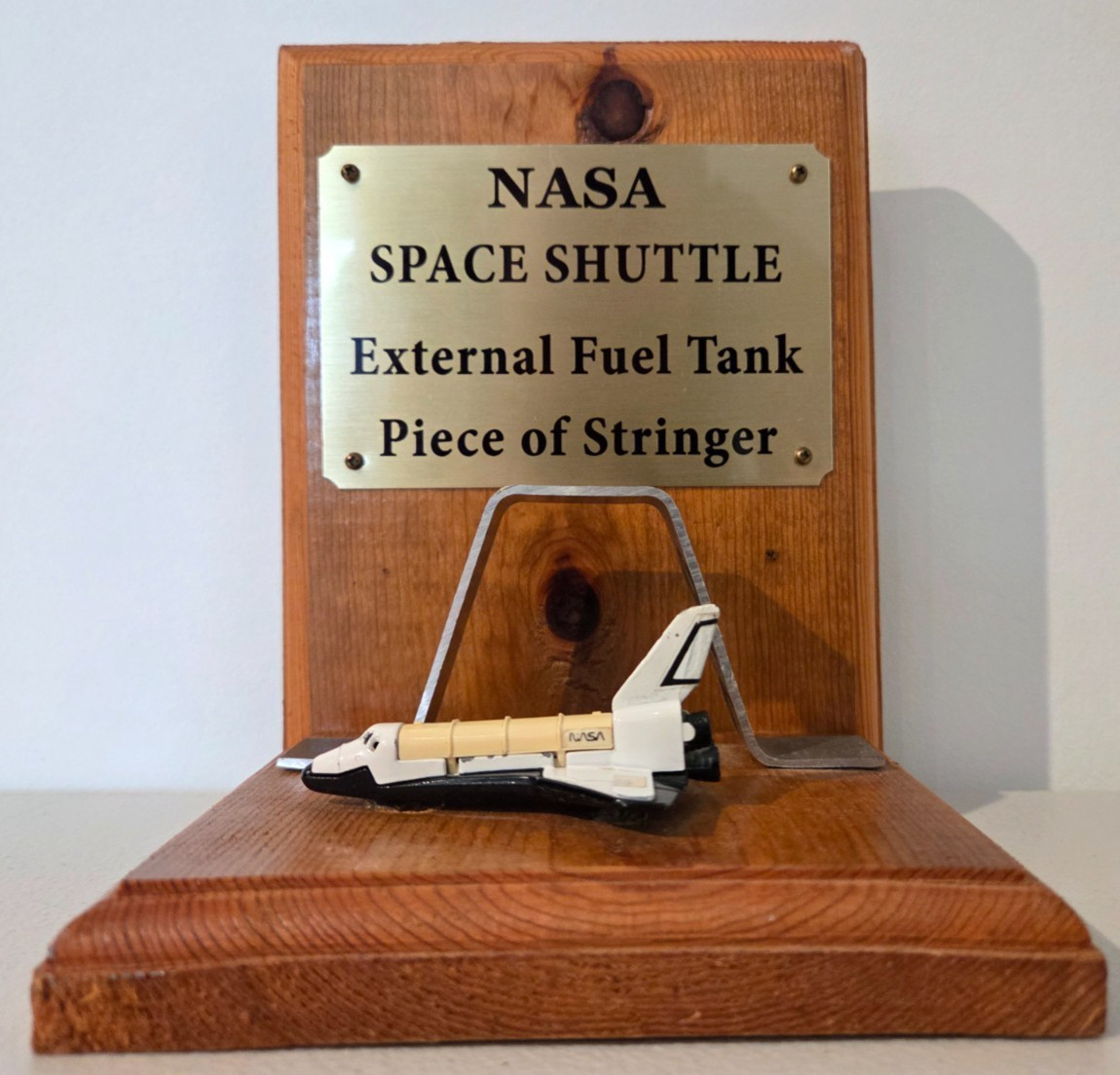 NASA Space Shuttle 1979 Teledyne Worker Keepsake Piece Plaque RARE One of a kind