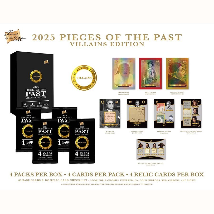 2025 Pieces of the Past Villains Edition Box Factory Sealed 25SPPPVE