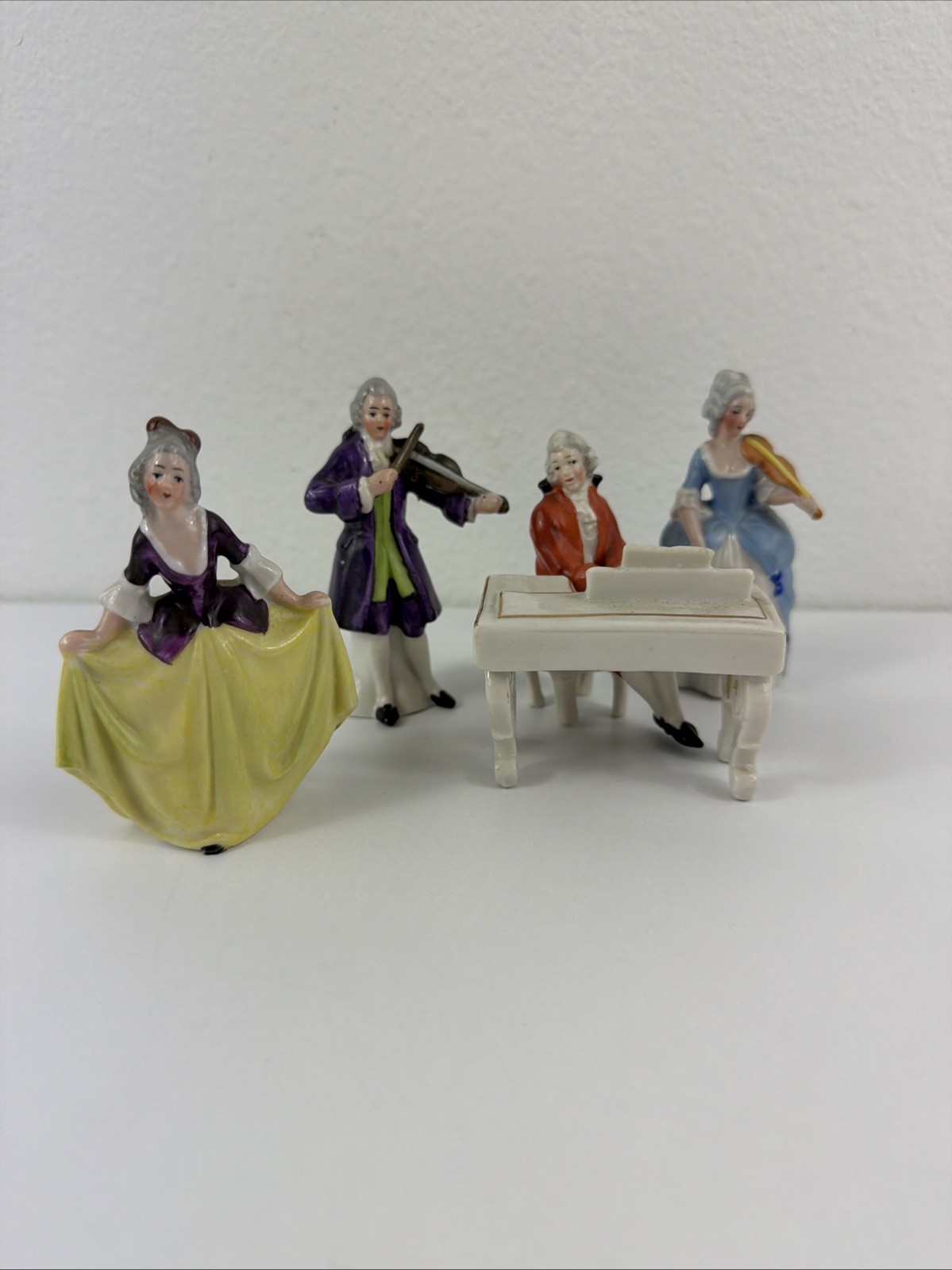 Vintage 1950’s Victorian Figurines Made in Germany Hand Painted Set Of 5 Figures Vintage 1950’s Victorian Figurines Made in Germany Hand Painted Set Of 5 Figures