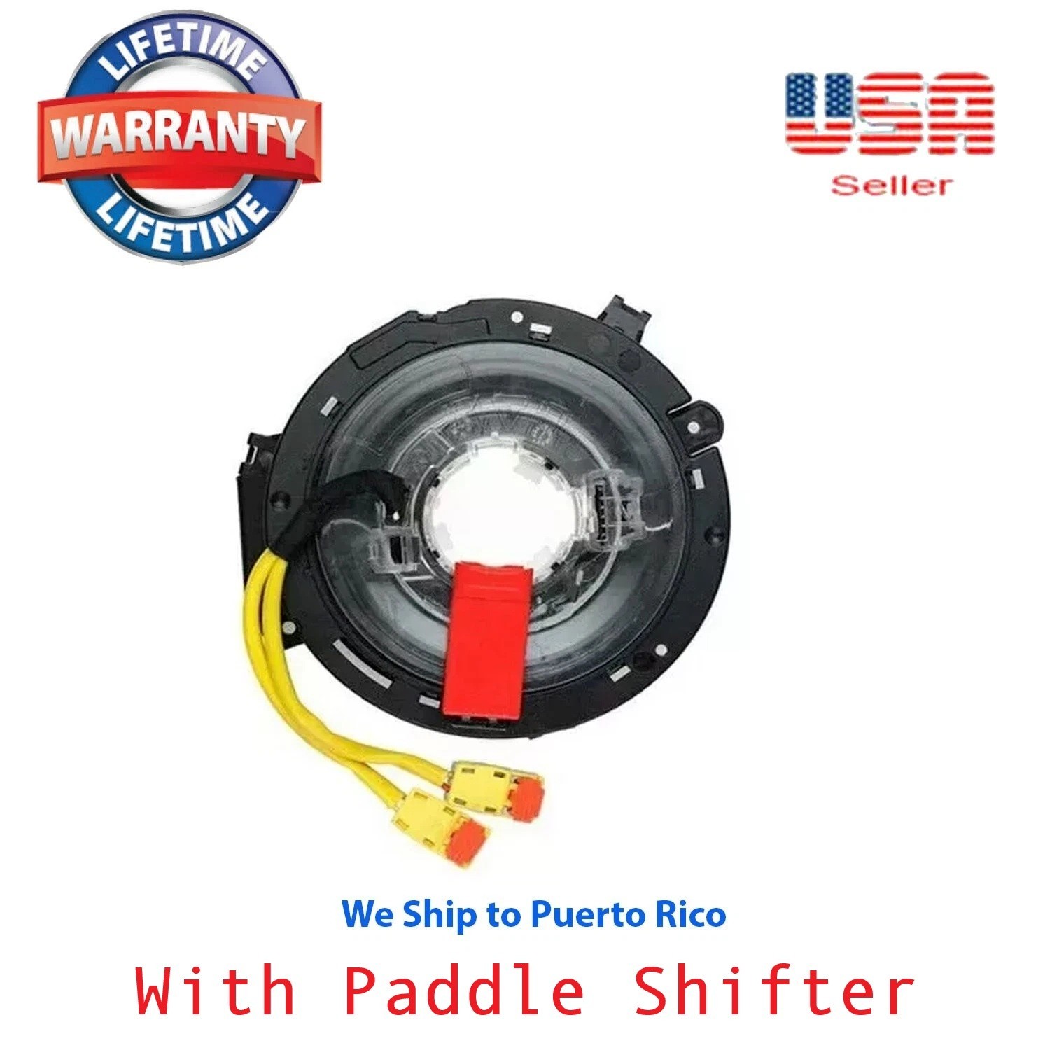 ClockSpring Fit Dodge Challenger 2018-2023  heated & Paddle Shiffter on Steering