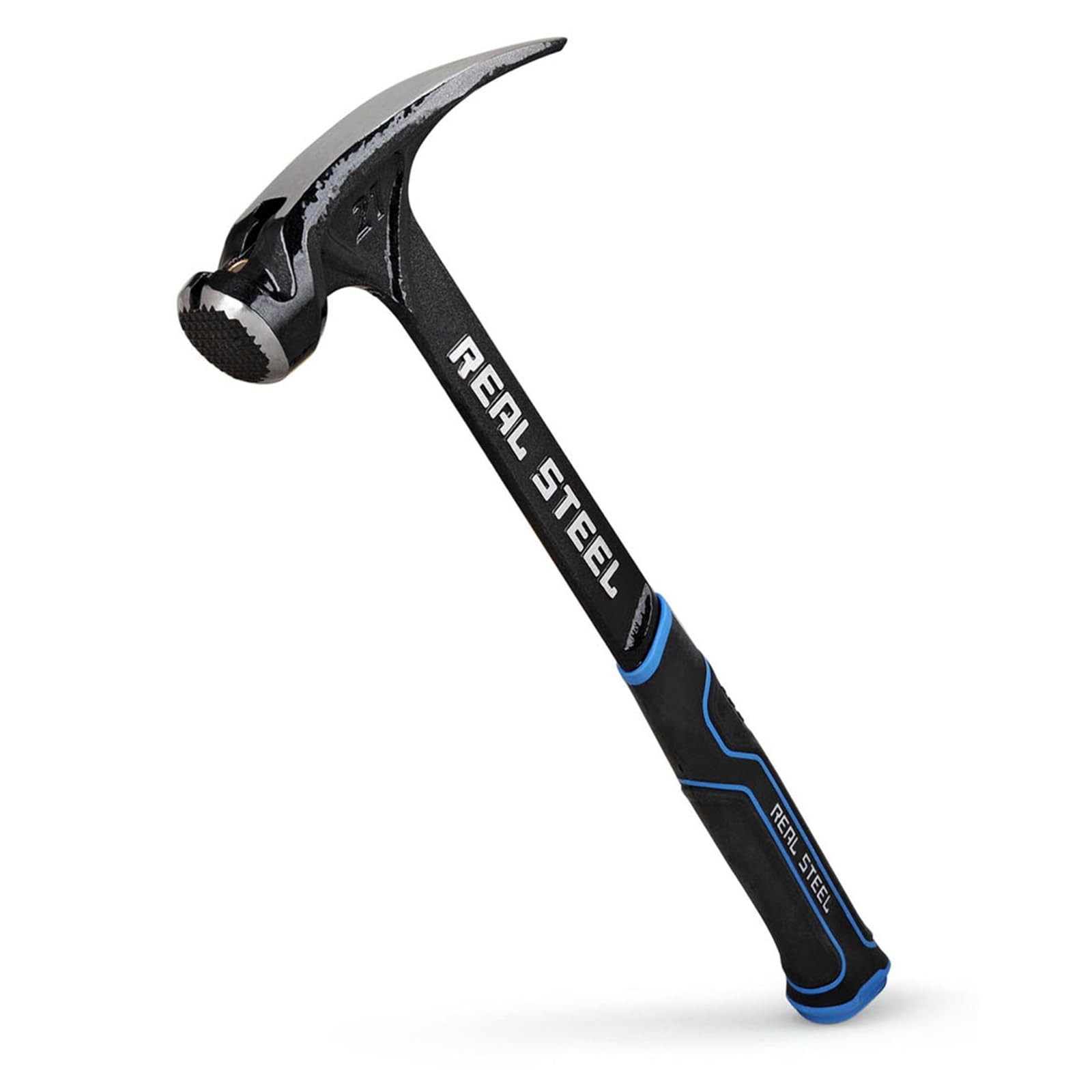 Real Steel 21oz One Piece Forged Milled Face Framing Hammer Rip Claw 0517 Black Real Steel 21oz One Piece Forged Milled Face Framing Hammer Rip Claw 0517 Black