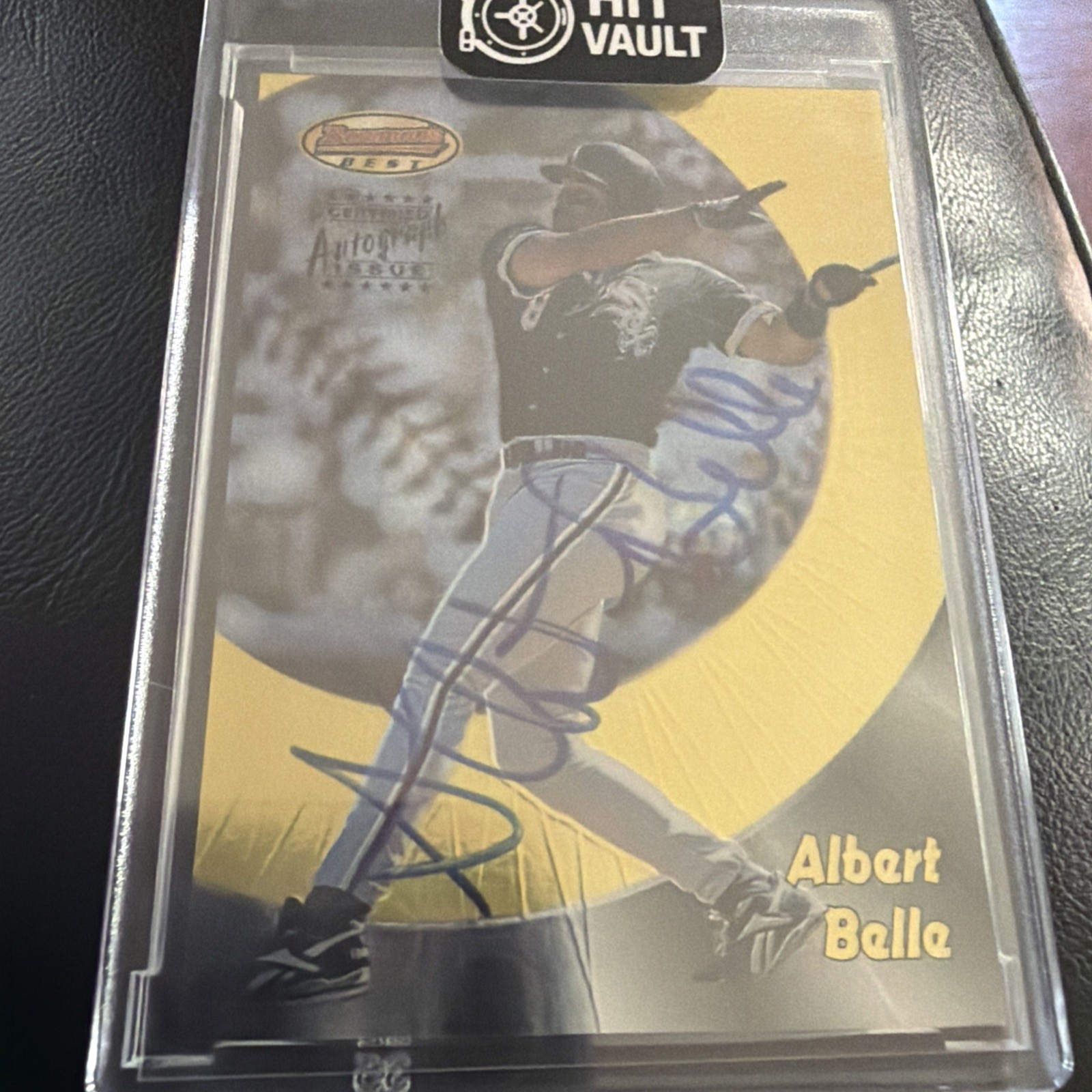 1998 Bowman\'s Best Albert Belle #20 Refractor Certified Autographs White Sox