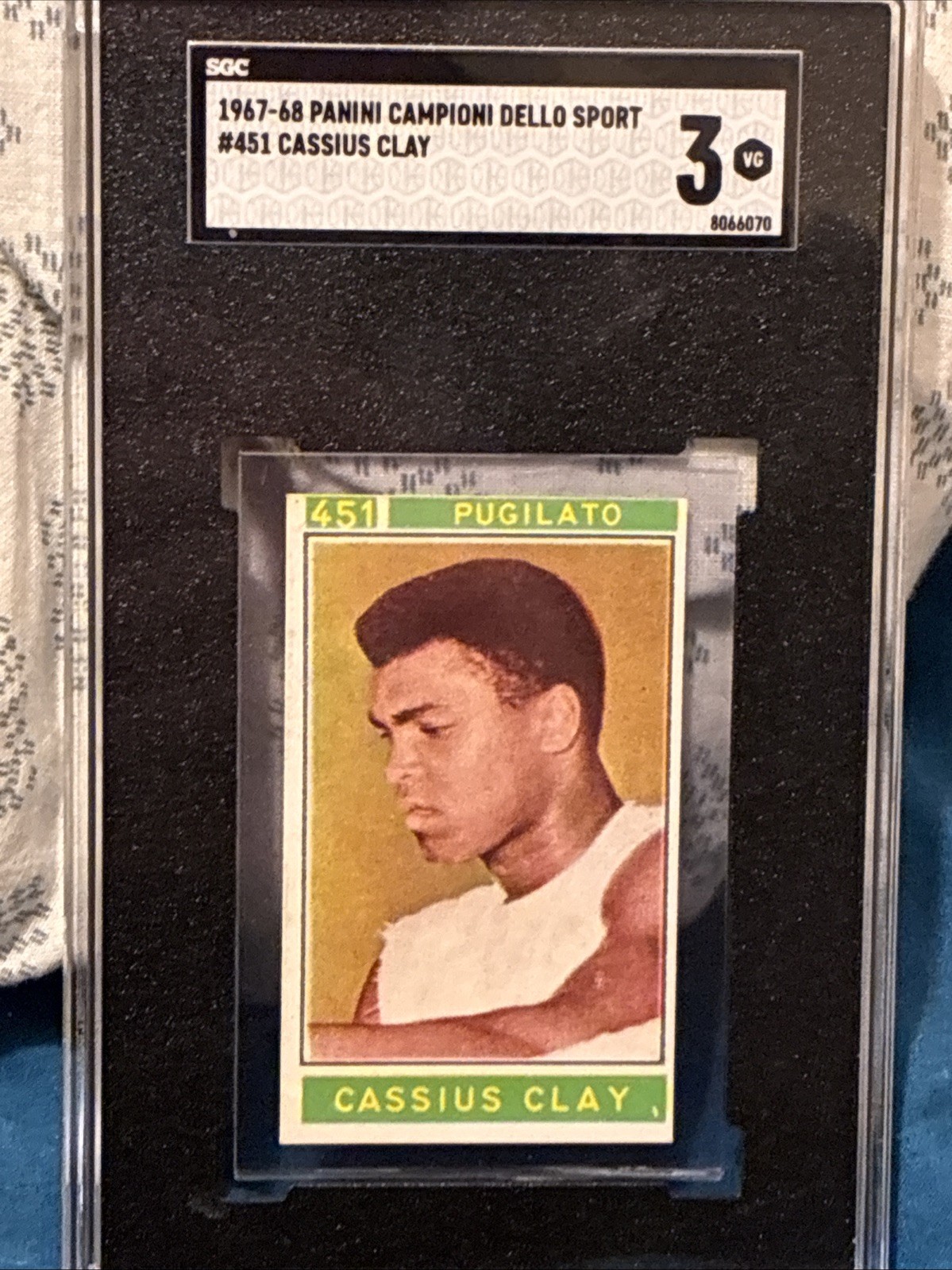 1967 Panini Cassius Clay Muhammad Ali Dello Sport SGC 3 1967 Panini Cassius Clay Muhammad Ali Dello Sport SGC 3