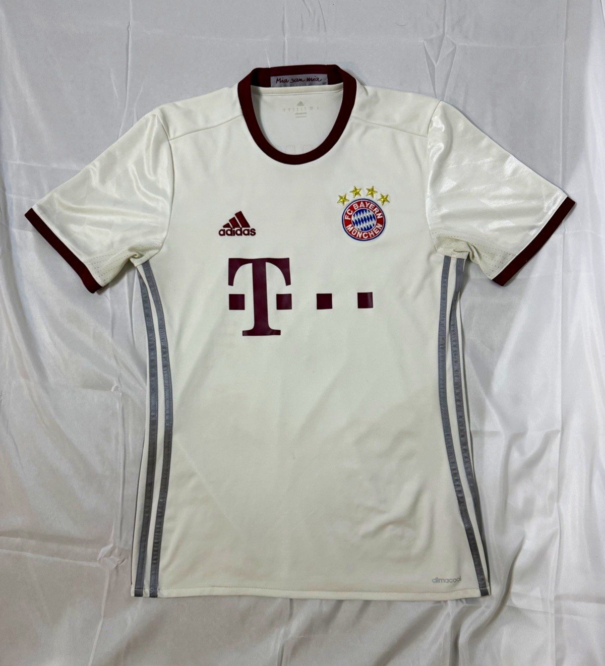 adidas Bayern Munich Soccer Jersey White/Maroon Mats Hummels #5