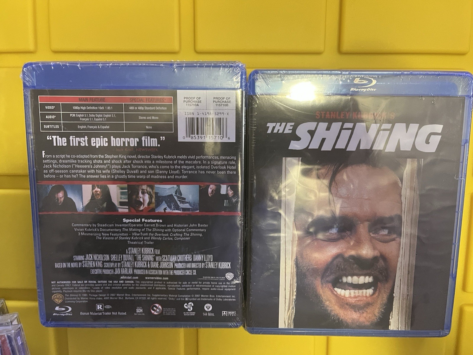 Stanley Kubrick’s The Shining Blu Ray SEALED New