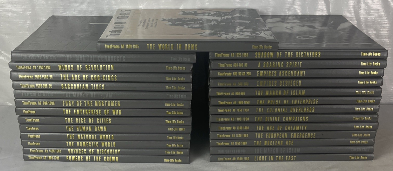 Time-Life Books - Time Frame - Complete Hardcover Set of 27 Volumes - 1990