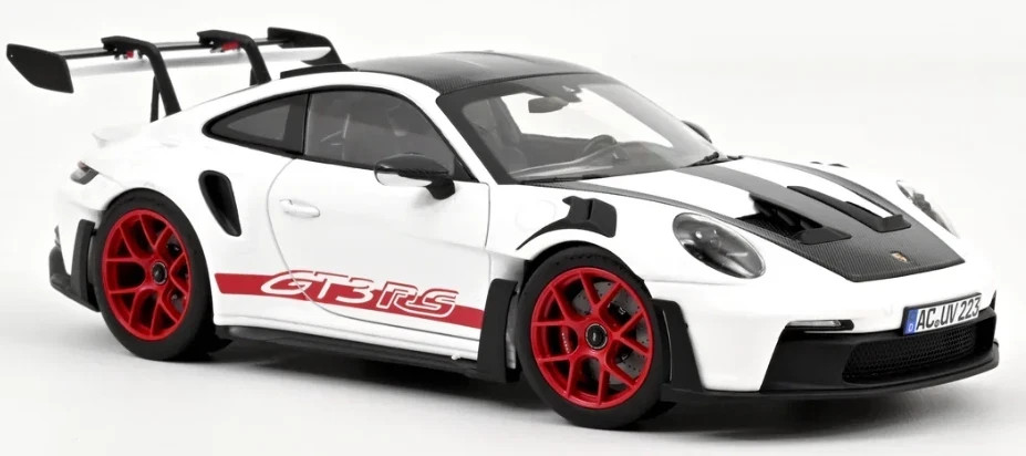 Norev PORSCHE 911 GT3 RS Weissach Pack 2022 1:18 White/Red 187373 NEW OPENING