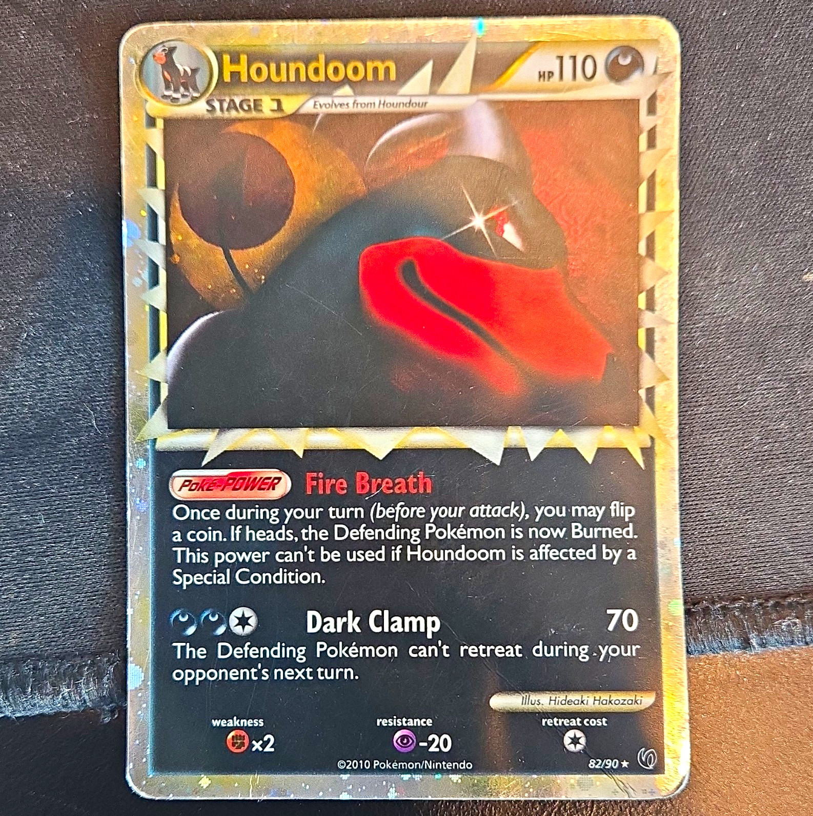 Pokemon TCG Houndoom 82/90 Undaunted Holo Rare English