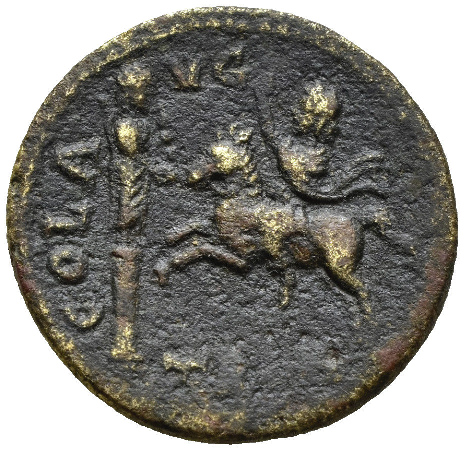 **VERY RARE. Only 2 in RPC** TROAS. Alexandria Troas. Caracalla (198-217). a3946