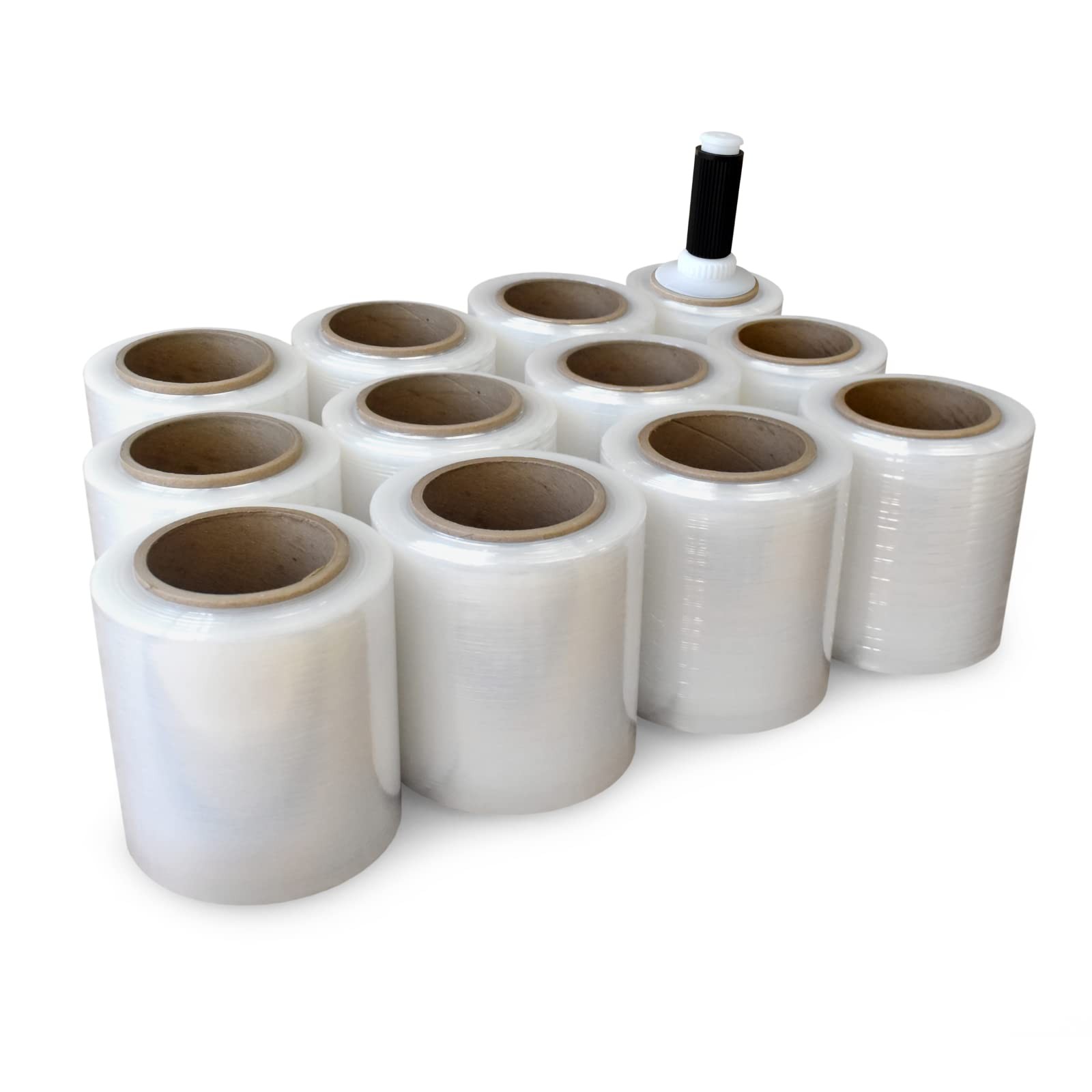 Idl Packaging 5 X 1000 Stretch Wrap Mini Roll Of 80 Gauge Pack Of 12 Rolls