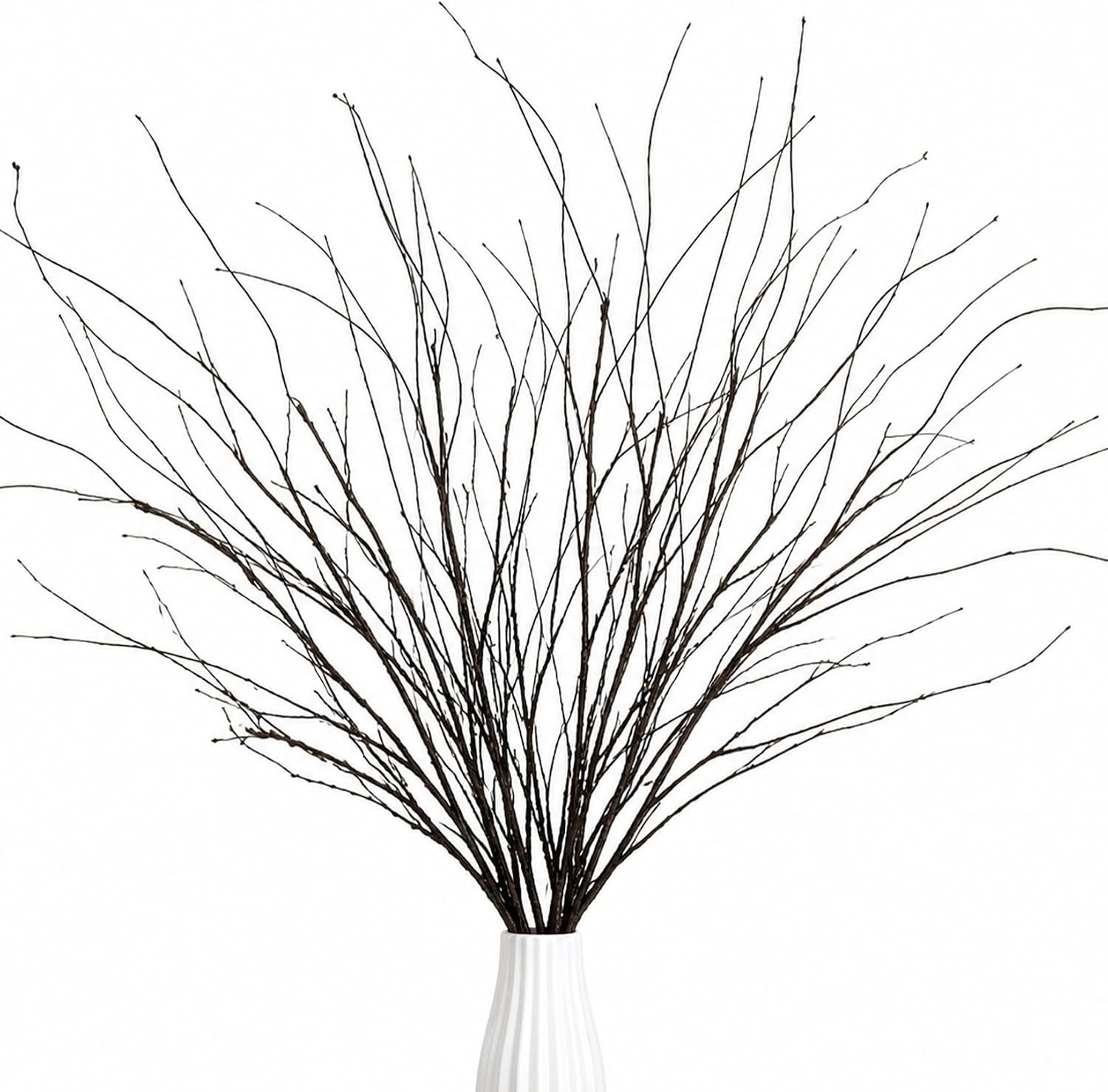 RAINFLOW Curly Willow Branches - Artificial Twigs for Vases 30 Inches | Faux Bra