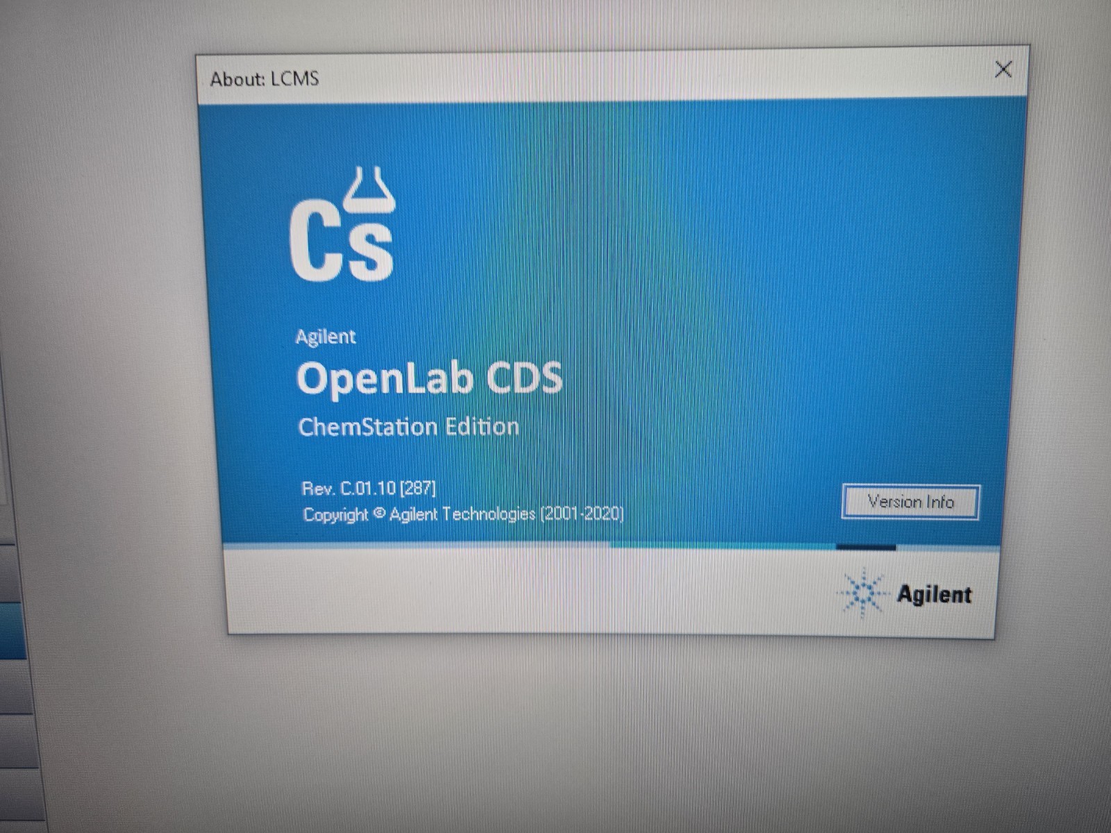 PC Loaded with Agilent OpenLab Chemstation C.01.10 plus DAD MSD ADD-ON on Win 10