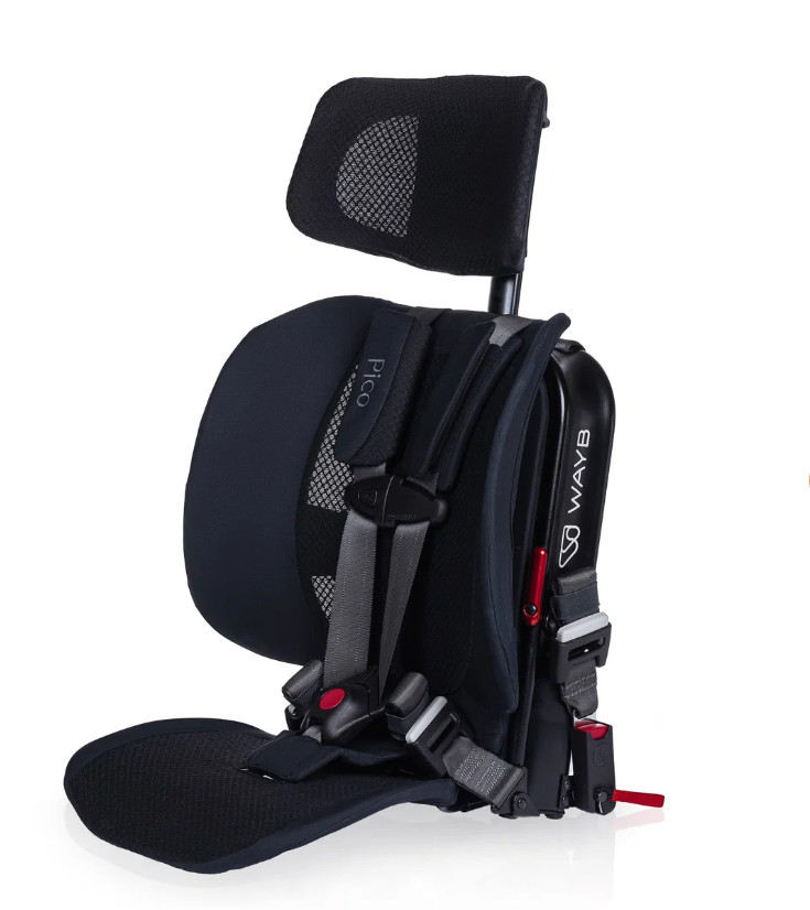 WAYB Pico Portable Folding Travel Car Seat Lightweight 5-Point Harness Toddler