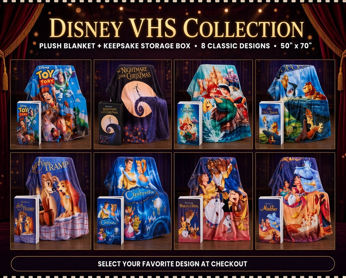 Disney Classic VHS Boxed Silk Touch Throw 50\