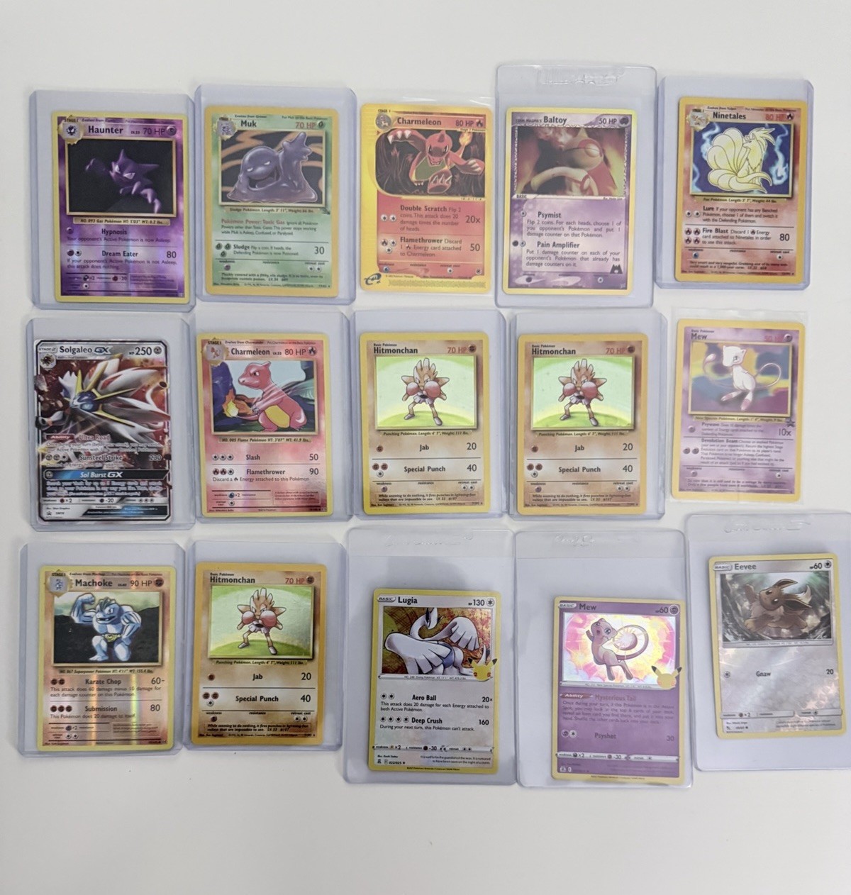 Pokémon Card Lot Vintage/modern Mew, Ninetales, Charmeleon, Hitmonchan + GX