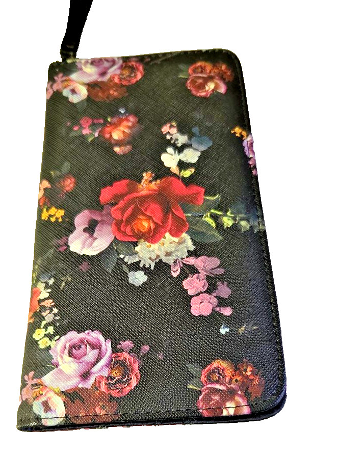 Ted Baker London Saffiano Floral Leather Zip-Around Wallet Ted Baker London Saffiano Floral Leather Zip-Around Wallet