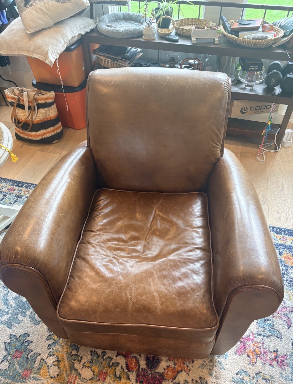 🚚 ** Free Delivery** Restoration Hardware 1920s Parisian Leather Club Chairs 🚚
