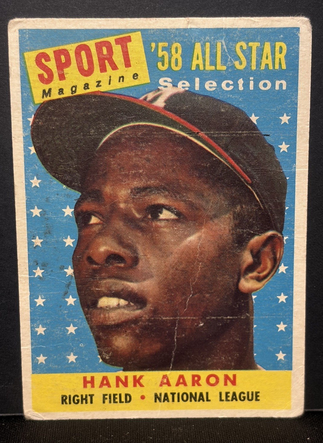 1958 Topps - Sport Magazine '58 All Star Selection Hank Aaron #488 Hall Of Famer