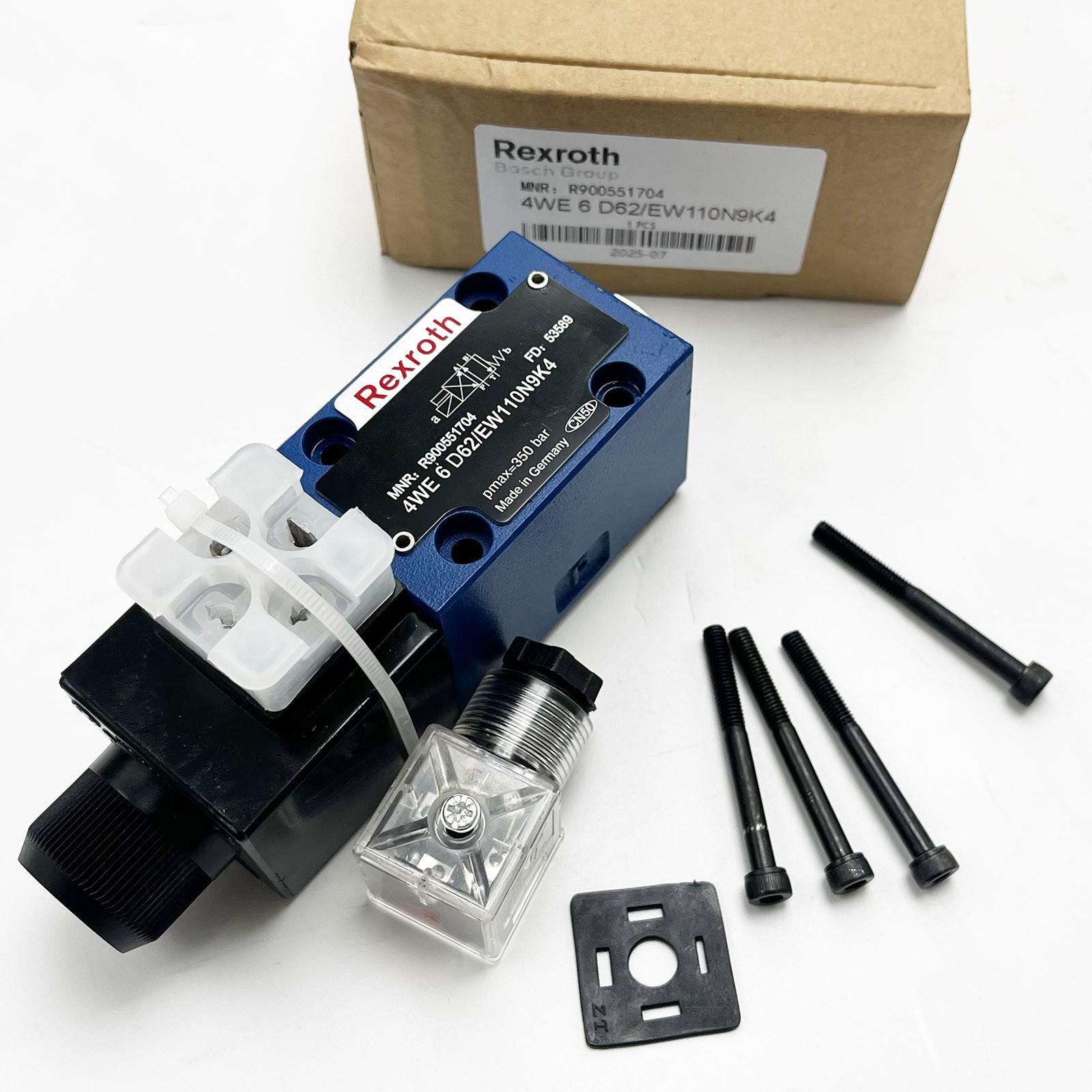 New R900551704 VALVE for REXROTH 4WE 6 D62/EW110N9K4 4WE6D62/EW110N9K4 New R900551704 VALVE for REXROTH 4WE 6 D62/EW110N9K4 4WE6D62/EW110N9K4