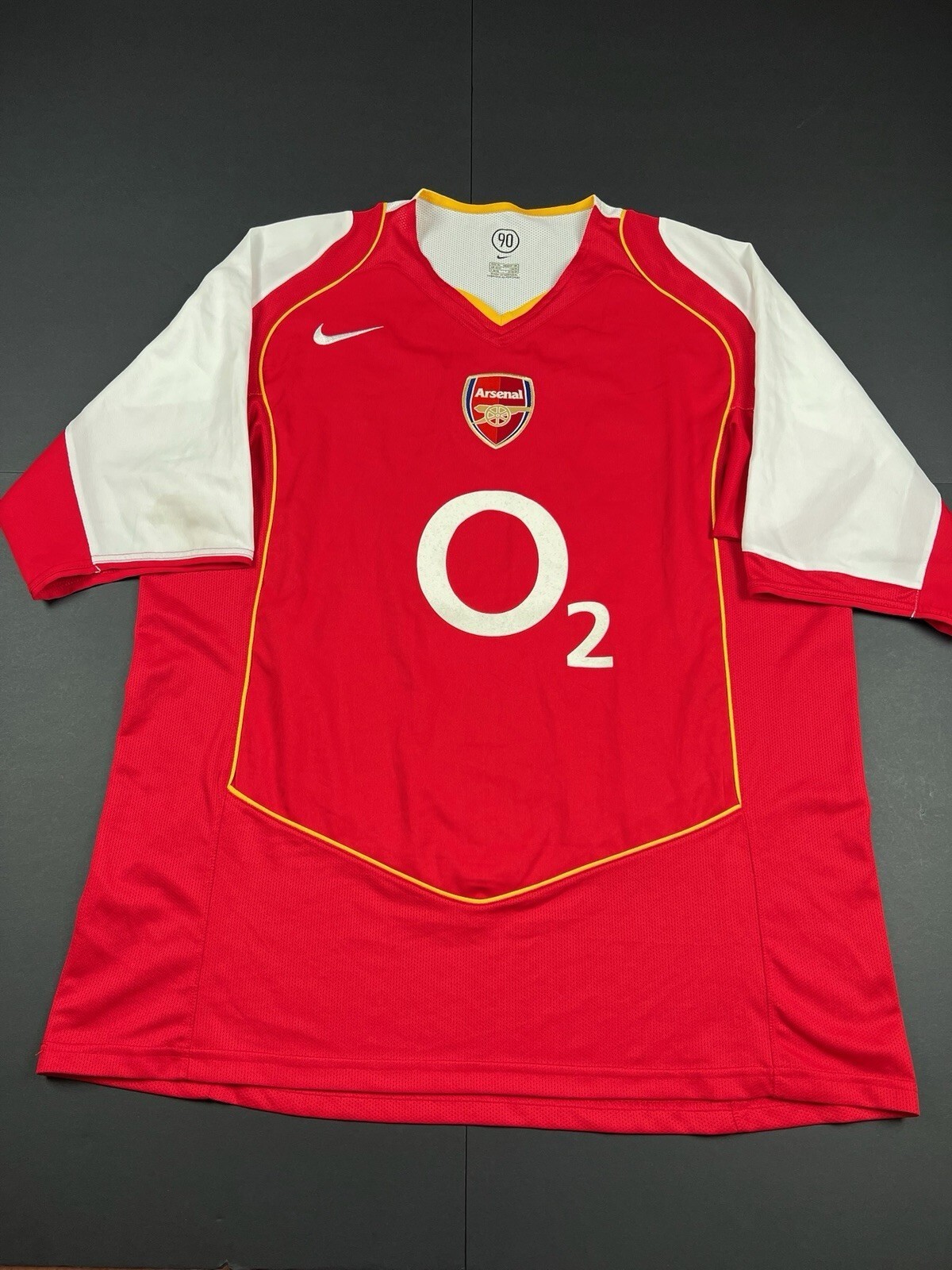 Authentic Original Nike Arsenal 2004/2005 Home Shirt Mens XL (2461)