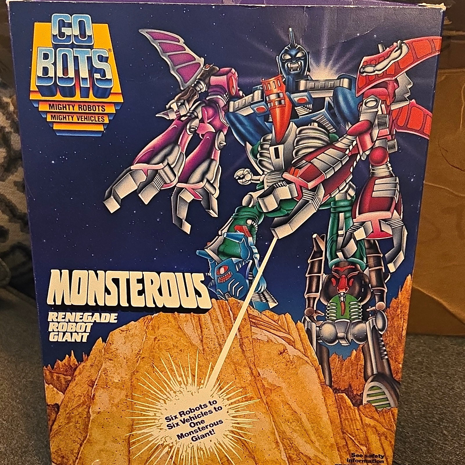 GoBots Monstrous Renegade Robot Giant Boxed Set MPN 7302 Vintage 1986 GoBots Monstrous Renegade Robot Giant Boxed Set MPN 7302 Vintage 1986