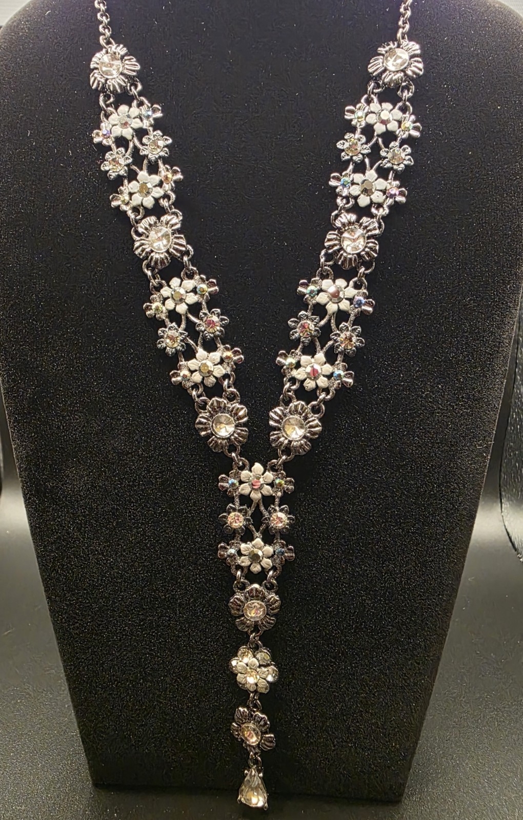 Rare Vintage Michael Morrison MX Jewelry Set: Y-Necklace & Wide Panel Bracelet