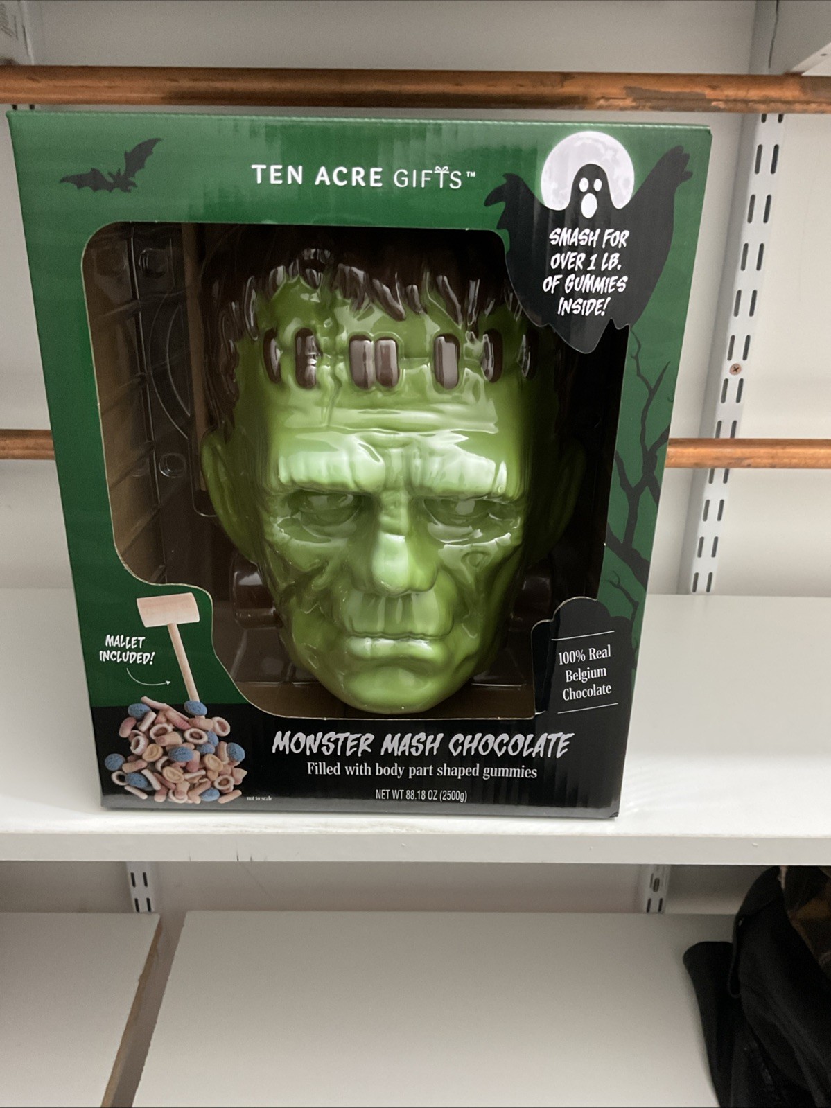 Frankenstein Monster Mash Halloween Gummy Filled Chocolate Head 5.5 lbs NEW