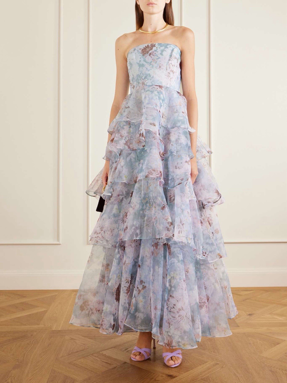 AJE GABRIELLA GOWN In Full Bloom $879 Size 12 US 8 AJE GABRIELLA GOWN In Full Bloom $879 Size 12 US 8