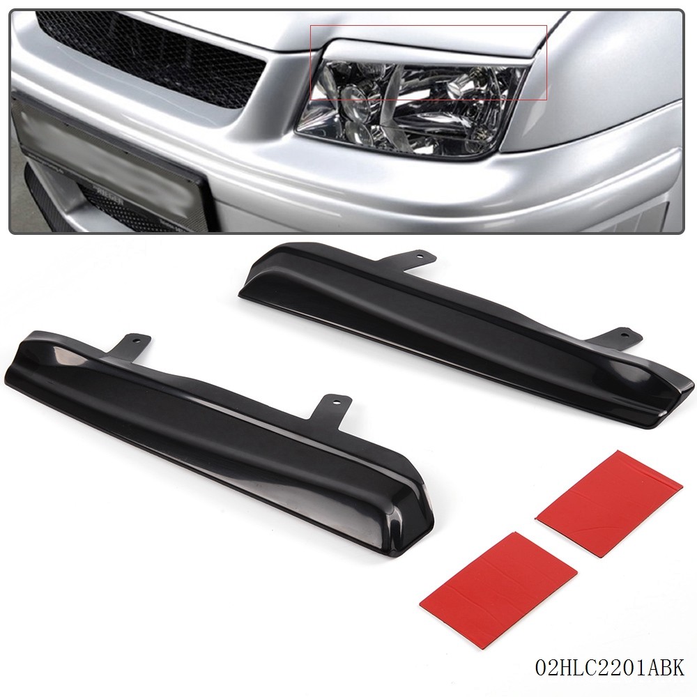 Pair Mean Look Upper Headlight Cover Eyelids Fit For VW JETTA MK4 1999-2005 Pair Mean Look Upper Headlight Cover Eyelids Fit For VW JETTA MK4 1999-2005