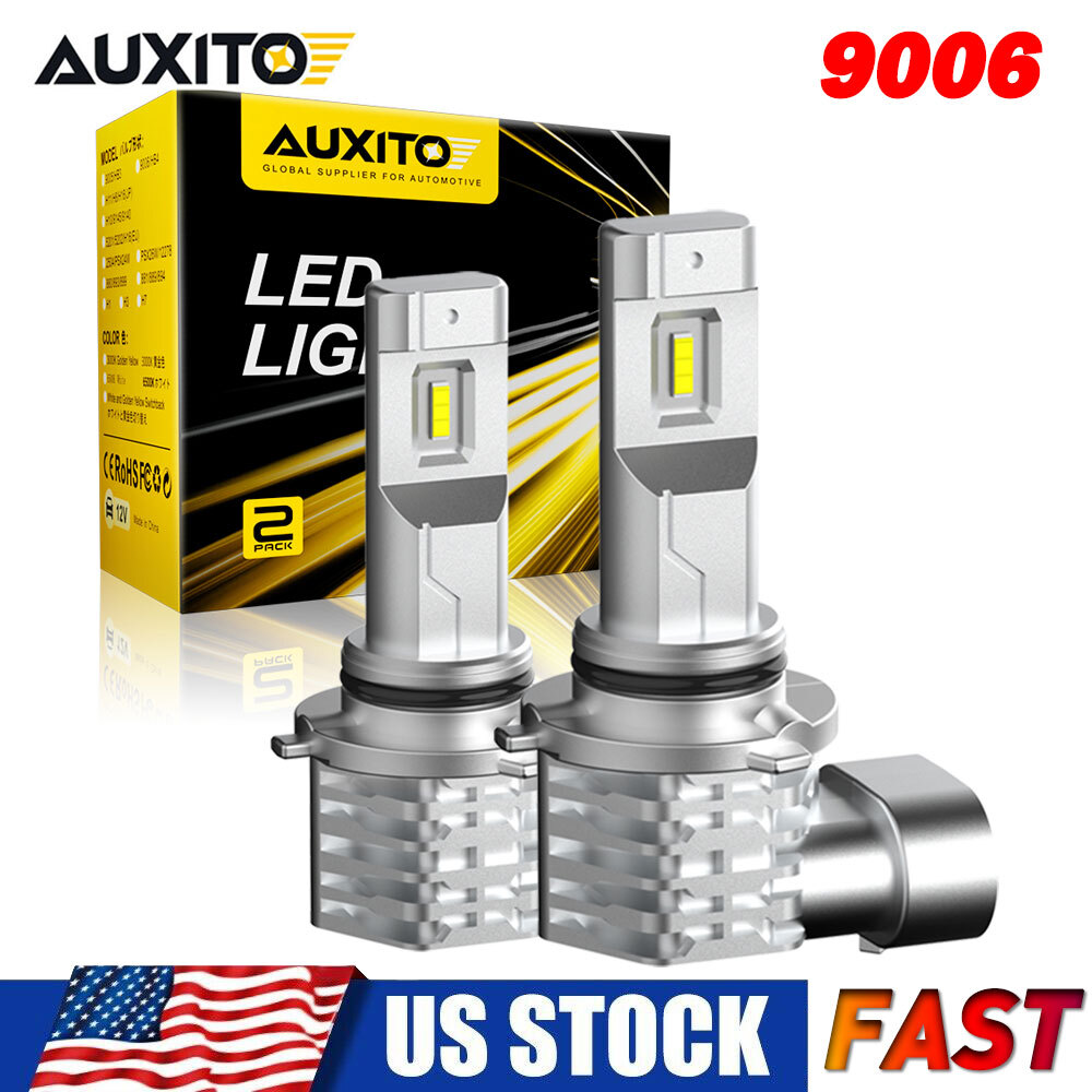AUXITO 9006 HB4 LED Headlight Kit High Low Beam Bulbs Super Bright 6500K White