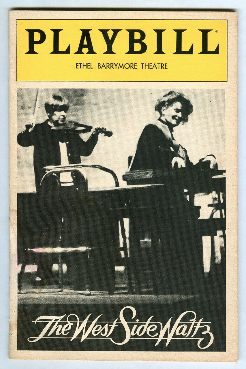 Vintage 1982 KATHARINE HEPBURN in WEST SIDE WALTZ Broadway PLAYBILL & Ticket