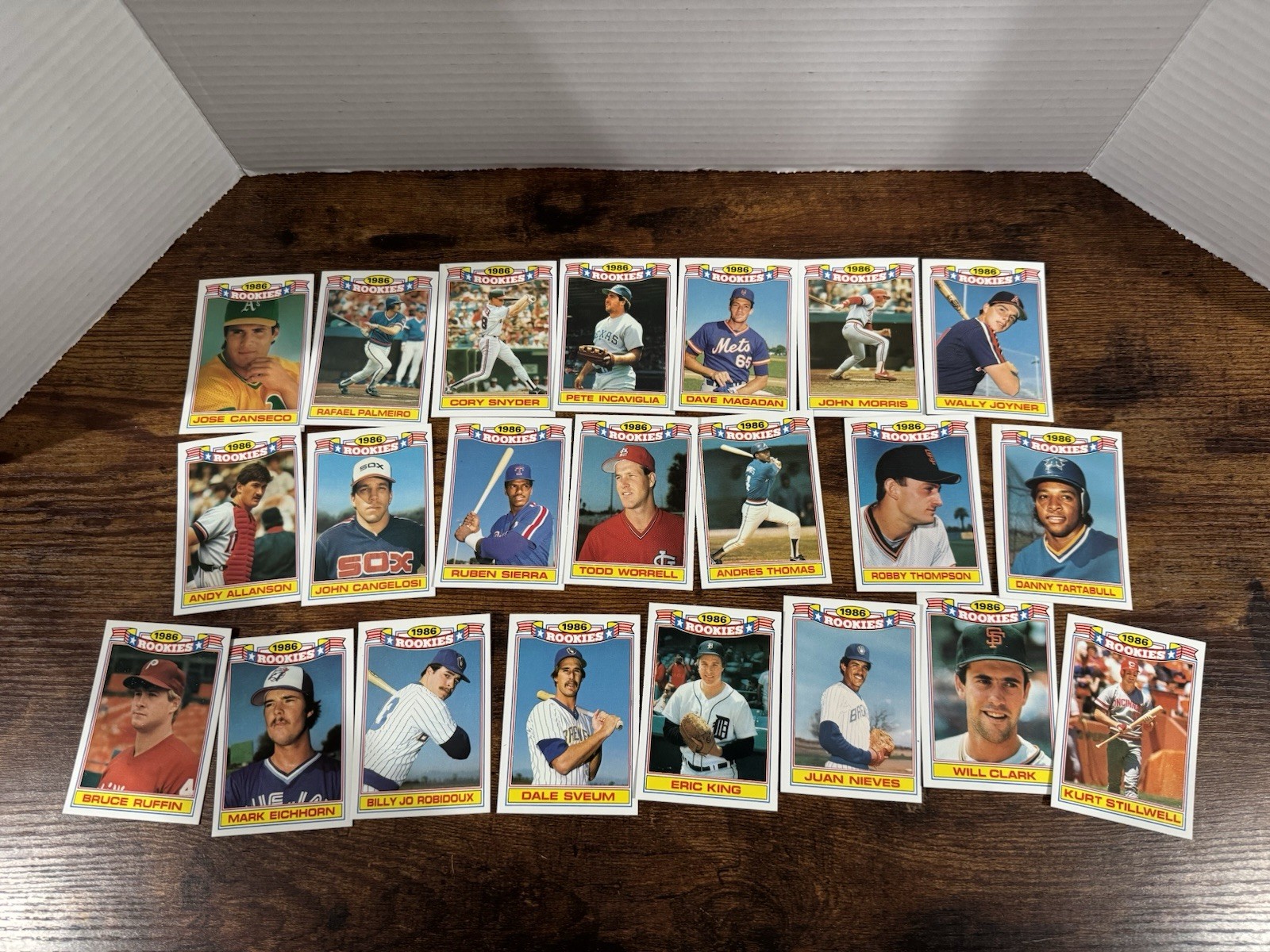 1987 Topps 1986 Rookies Commemorative Complete Set 1-22 Jose Canseco