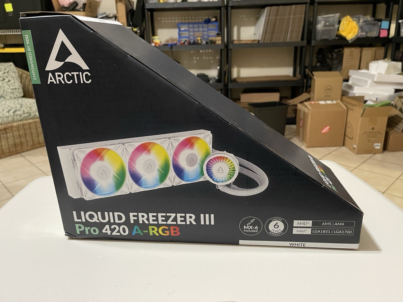 NEW ARCTIC Liquid Freezer III 420 A-RGB Pro CPU AIO Water Cooling PC in WHITE 