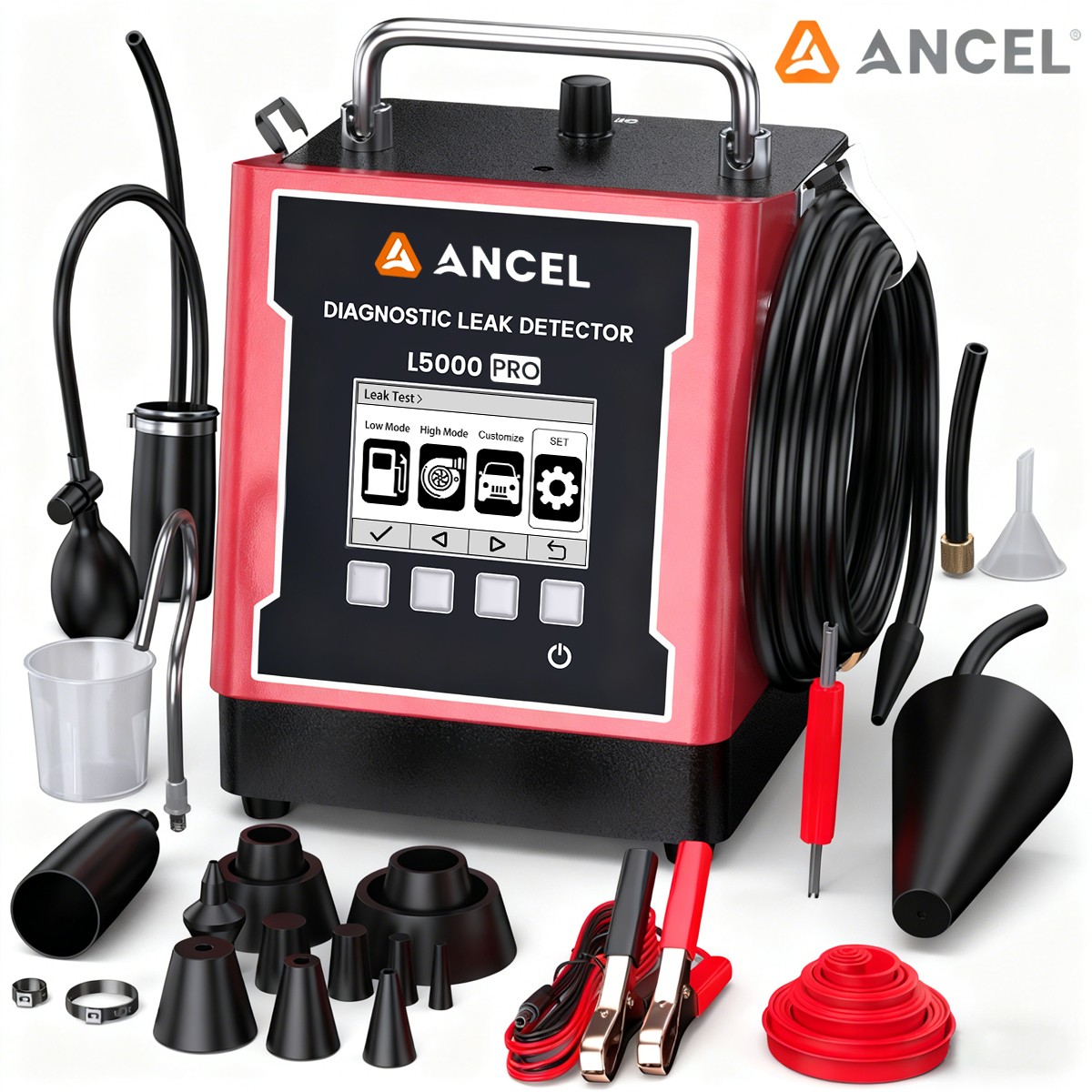 ANCEL L5000 PRO EVAP Smoke Machine Built-In Pump Pressure Decay & Vacuum Tester