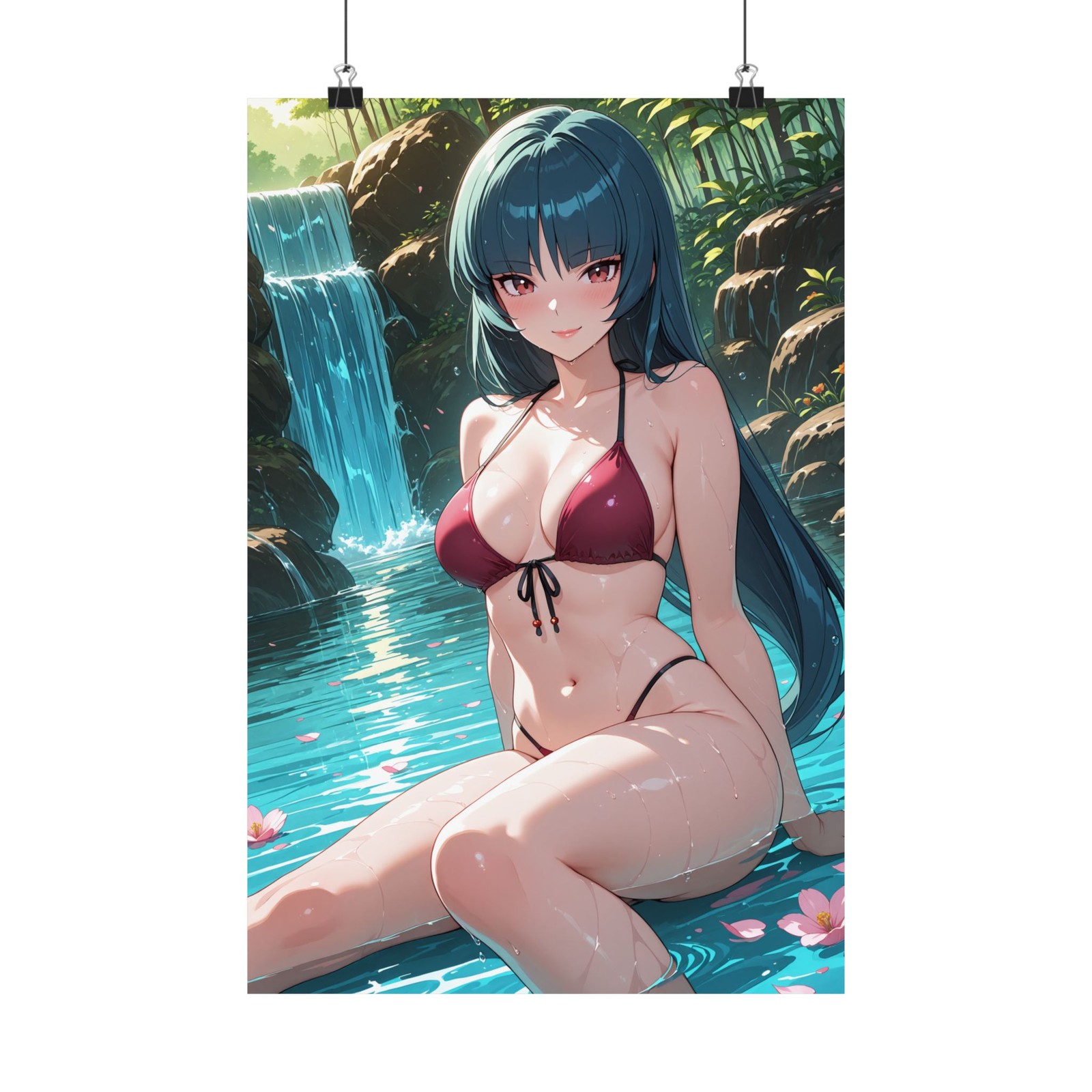 Sabrina / Homika ホミカ Pokemon Anime Girl Spring Lake Bikini Wall Poster