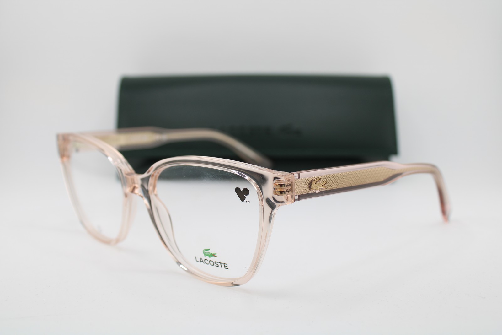 NEW LACOSTE L2944 272 CLEAR ROSE PINK AUTHENTIC EYEGLASSES 55-17 NEW LACOSTE L2944 272 CLEAR ROSE PINK AUTHENTIC EYEGLASSES 55-17